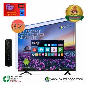 32"-VOICE CONTROL EYE PROTACTOR SMART LED TV